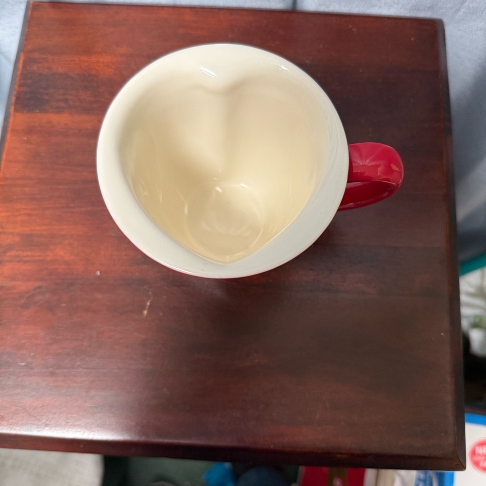 A Cup Of Love Red Heart-Shaped Mug by Hallmark Dishwasher/Microwave Safe
